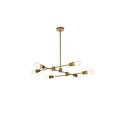 Living District Xavier 6 Lights Pendant In Brass LD7051D31BR